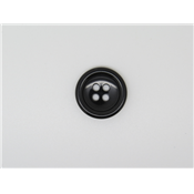 Bouton Rond Noir 20 mm