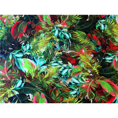 Tissu Jersey Viscose / Elasthanne Imprimé Tropical