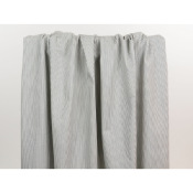 Coupon Denim Rayé Ecru / Bleu 50 cm x 130 cm