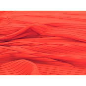 Tissu Crepe Georgette Plissé Orange