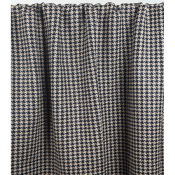 Coupon Lainage Mélange Laine Pied de Coq Beige / Noir 70 cm x 148 cm