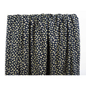 Tissu Voile de Viscose Fleurettes Marine