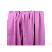 Tissu Sergé Coton Stretch SAM Rose Orchidée