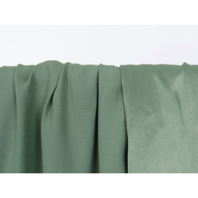 Tissu Crepe Satin 100 % Viscose Vert Amande