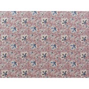 Tissu Crepe Viscose Fleurs Ethniques Bleu