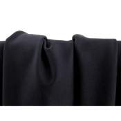 Tissu Lainage Tailleur Mélange Laine Noir