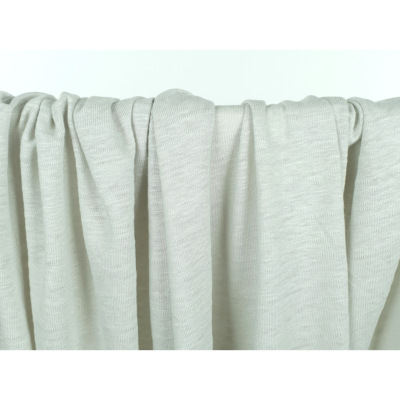Tissu Maille Jersey 100 % Lin Grège