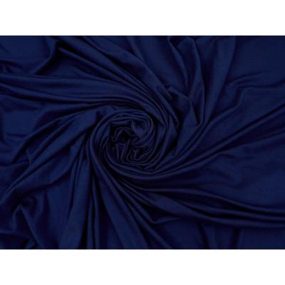 Tissu Maille Jersey Viscose / Elasthanne Grande Laize Bleu Profond