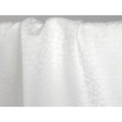 Tissu Popeline 100 % Coton Jacquard Gouttes Blanc