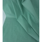 Tissu Popeline 100 % Coton Fines Rayures Vert & Blanc