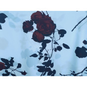 Tissu Popeline Satiné DVN Rose