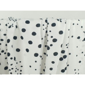 Tissu Popeline Viscose Ecovero Witty Dots Ecru / Noir