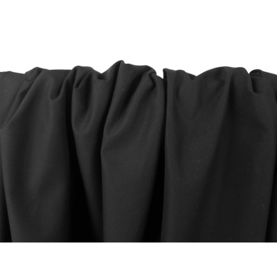 Tissu Sergé Coton Bi-Stretch Noir