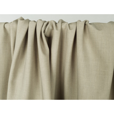 Tissu Tailleur Poly / Laine Beige Chiné
