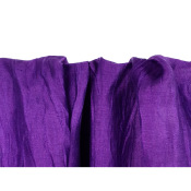 Tissu Voile Mélange Lin Crinkle Violet