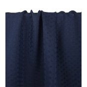Tissu Voile de Viscose Jacquard Diamant Bleu
