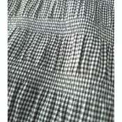 Tissu Toile Poly / Coton Vichy Effet Smocké 
