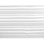 Tissu Voile de Coton Brodé Ecru / Noir