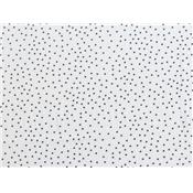 Tissu Crepe LONDRES Ecru Imprimé Pois