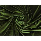 Tissu Maille Velours Lisse Vert Olive