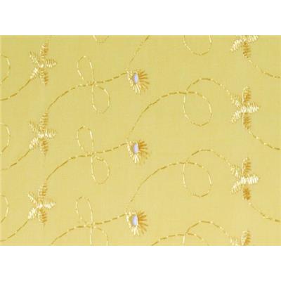 Tissu Broderie Anglaise Jaune