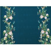 Coupon Jersey Viscose / Elasthanne Imprimé Placé Japonisant 110 cm x 140 cm