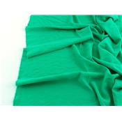 Tissu Viscose Structuré Lavé Vert Smaragdin