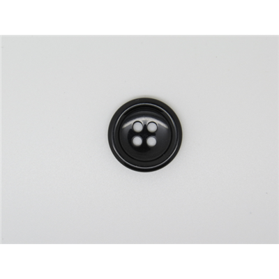 Bouton Rond Noir 20 mm