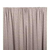 Tissu Maille Cote 1x1 Pointelle Beige Fleurs Choco