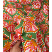 Tissu Popeline Coton Stretch Abstract Graphic Flower