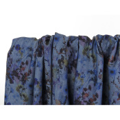 Coupon Chambray Viscose Fleurs Aquarelle 100 cm x 145 cm