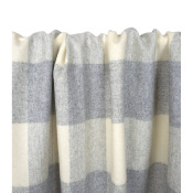 Tissu Lainage Léger Mélange Laine Carreaux Gris / Ecru