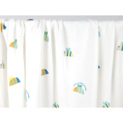 Tissu Maille Cote 1x1 Abeilles
