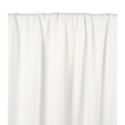 Tissu Maille Cote 2x2 Blanc
