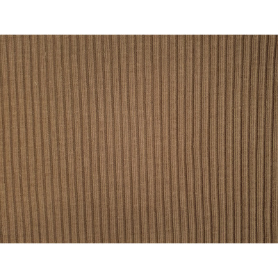 Tissu Maille Cote 3x3 Noisette