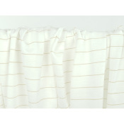 Tissu Maille Jersey Rayure Lurex Doré Blanc