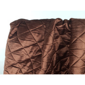 Tissu Matelassé Velours Lise Acajou 