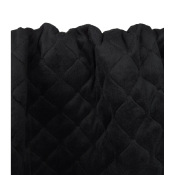 Tissu Matelassé Velours Noir