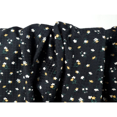 Coupon Nid D'Abeille 100 % Coton Minimaliste Posy 90 cm x 145 cm