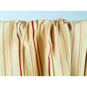 Coupon Popeline Rayures Jacquard Earth Boho Jaune Pale 130 cm x 142 cm