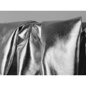Tissu Simili Cuir Lourd Argent