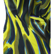 Tissu Voile de Viscose Abstract Waves