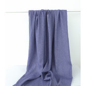 Tissu Toile 100 % Lin Bleu