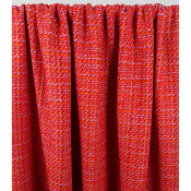 Tissu Tweed Rouge Lurex