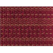 Tissu Tweed Bordeaux / Lurex Doré