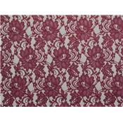 Tissu Dentelle Bordeaux / Lurex Bordeaux