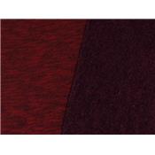 Tissu Molleton Chiné et Flammé Rouge Carmin