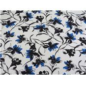 Tissu Jersey Viscose / Elasthanne Imprimé Fleurs