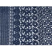 Tissu Dentelle Guipure Bleu Marine