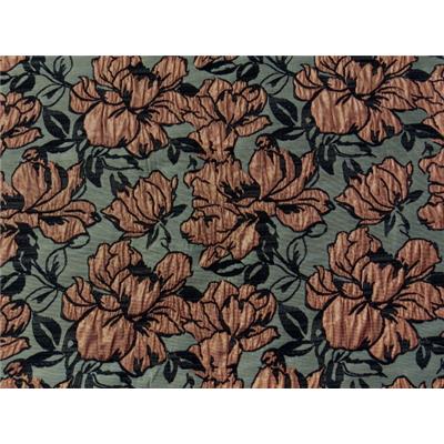 Tissu Jacquard Motif Fleurs